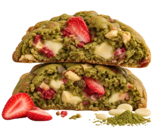 Strawberry Matcha White Chocolate Cookie